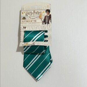 Warner Bros. Harry Potter Slytherin Emerald and White Tie. NWT.